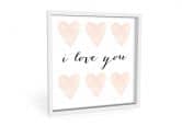 Wandbild Confetti & Cream - I Love You 