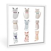 Wandbild Loske - Cat Family 