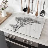 Herdabdeckplatte Minimalistischer Baum in ruhiger Landschaft - Flour 