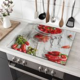 Stove cover plate - hot chili 