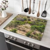 Stove cover plate savannah landscape in Africa - Hugonnard 