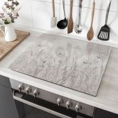 Herdabdeckplatte Wildblumenwiese mit Schmetterlingen im skandinavischen Design - Ms Tiff 