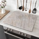 Herdabdeckplatte Textur einer beigen Steinmauer - Pictufy Studio 