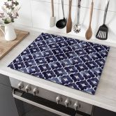 Herdabdeckplatte Aquarell Blumen blau - Treechild 