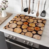 Hob Cover Wood Slices 