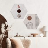 Hexagon - Alu-Dibond 1X Studio - Archs and Buds 