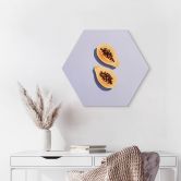 Hexagon - Alu-Dibond 1X Studio - Papaya 