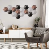 3D Hexagon - Alu-Dibond Marmor 06 