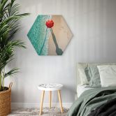 Hexagon - Alu-Dibond Ambra - Am Meer entlang 