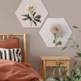 Hexagone - Alu-Dibond Annie - Les roses 
