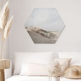 Hexagon Wandbild Dünenlandschaft an der Nordsee - Annie - Alu-Dibond 