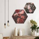 Hexagon - Alu-Dibond Annie - Sommerblüten 