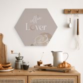Hexagon Dibond Coffee Lover 