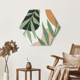 Wanddecoratie Groene takken in de jungle - Costa - Alu-Dibond 