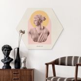 Hexagon Wandbild Statue der Göttin Artemis - Grace Digital Art - Alu-Dibond 