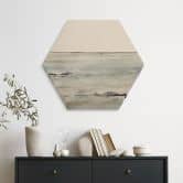 Hexagon-Wandbild Wellen am Sandy Bay - Hobday - Alu-Dibond 