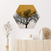 Hexagon - Alu-Dibond - Kubistika - Wintermorgen 