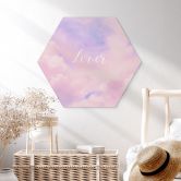 Hexagon Wandbild Lover - inspiriert von Taylor Swift - Alu-Dibond 