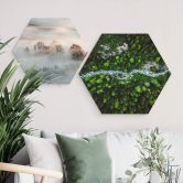 Hexagon - Alu-Dibond Murko - Mutter Natur 