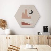 Hexagon - Alu-Dibond Orara Studio - Landschaft bei Nacht 