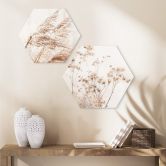 Hexagon - Alu-Dibond Pastellfarben 