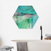 Tableaux Hexagonaux Paysage Vert Fantastique - Schmucker - Alu-Dibond 