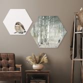 Hexagon - Alu-Dibond Talen - Morgenruhe 