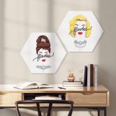 Hexagon Wandbild Tohmé - Flawless Audrey - Alu-Dibond 