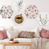 Hexagon - Alu-Dibond UN Designs - Soft Magnolia 