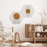 Hexagon - Alu-Dibond The Miuus Studio - Modern Composition 