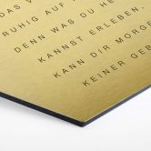 Hexagon - Alu-Dibond-Goldeffekt - Was du heute kannst besorgen... 