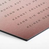 Hexagon - Alu-Dibond-Kupfereffekt - Was du heute kannst besorgen... 