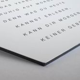 Hexagon - Alu-Dibond - Was du heute kannst besorgen... 