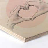 Hexagon - Holz Birke-Furnier Graves – Heart in Hand 