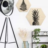 Hexagon - Holz 1X Studio - Ananas 