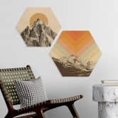 Hexagone - Bois Soleil derrière la montagne - Bodart 