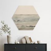 Hexagon Holzbild Wellen am Sandy Bay - Hobday 