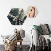Hexagon - Holz Birke-Furnier Kubistika - California Dreaming 