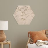 Hexagon Holzbild Elegante Kiefer im asiatischen Stil - Ms Tiff 