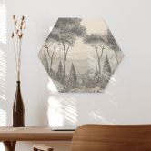 Houten Wanddecoratie Idyllisch plantenlandschap - Ms Tiff 