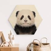 Hexagon - Holz Sisi & Seb - Baby Panda 