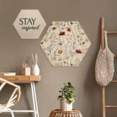 Holzbild Bunte Wildblumen - UN Designs 