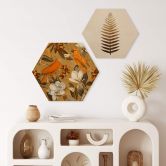 Hexagon - Holz UN Designs - Tropisch Ocker 