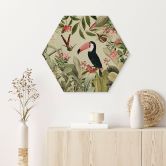 Sekskantet træ Tukan i et jungleparadis - UN Designs 