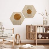 Hexagone - Bois The Miuus Studio - Modern Composition 