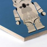 Hexagon - Holz Birke-Furnier Gomes - Stormtrooper  
