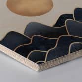Hexagon - Holz Birke-Furnier - Fredriksson - Wellen 