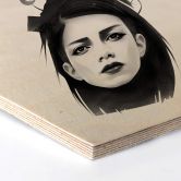 Hexagon - Holz Birke-Furnier Ireland - Undone 
