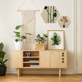Hexagon - Holz Birke-Furnier Kubistika - Natura 