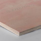Hexagon - Holz Birke-Furnier - Love is everything - rosa Wolken 